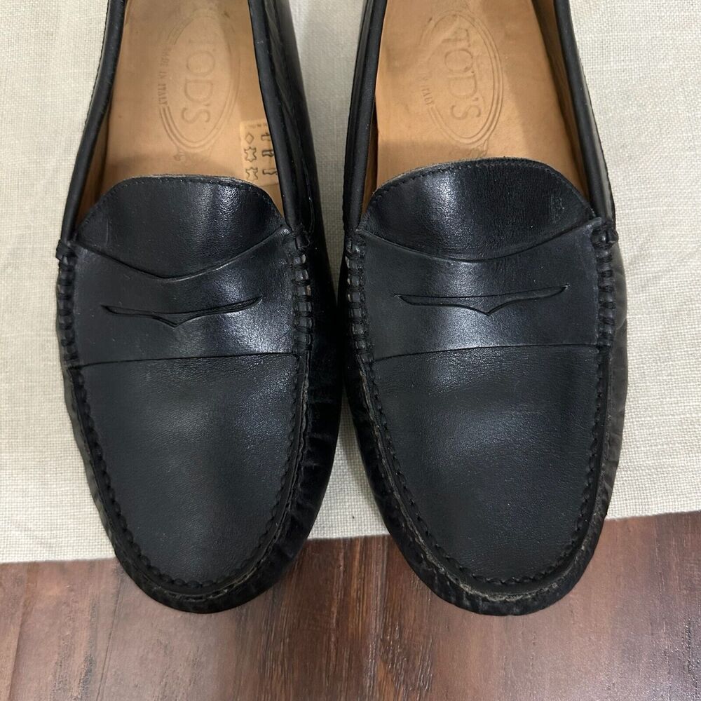 TOD'S Gommino Driving Loafers Black Leather Moccasin Slip On
6 US - Picture 3 of 12